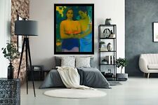  Pop Art Hommage Gauguin 100x128,3 cm XXL Alu Dibond Bild/Loft/Druck/Modern/Frau