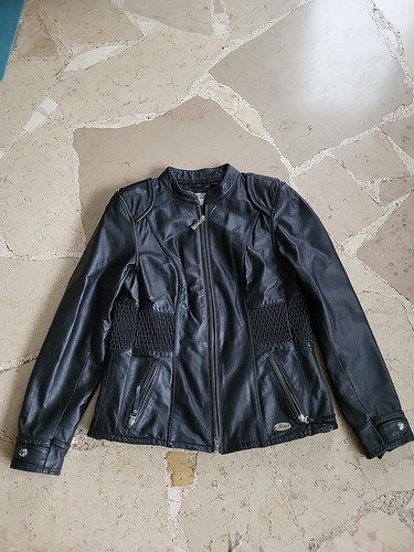 Leder harleyjacke damen - leder,