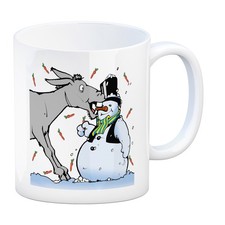 Schneemann und Esel Humor