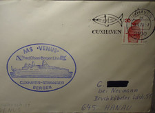 Brief Cuxhaven 2.6.1978  MS "VENUS"  CUXHAVEN - STAVANGER BERGEN