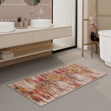 Badteppich Badematte Badvorleger Duschvorleger Badezimmerteppich Vintage Muster