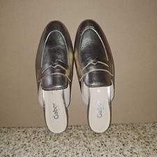 Gabor Pantoletten in gold, Gr. 39