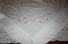 Schöne große Tischdecke-Handarbeit-Weißstickerei-Richelieu-Tischdecke-128x188cm