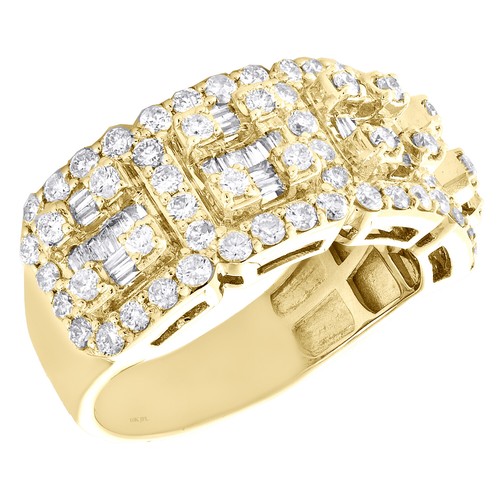 10k gelbgold rund baguette - &,