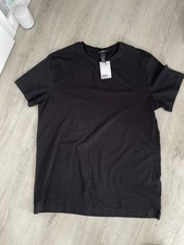 T Shirt H&M Slim Gr L Schwarz