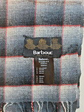 Barbour Schal Tartan Karo grau
