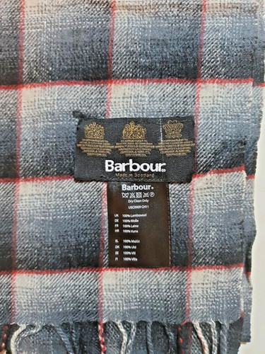 Barbour schal tartan - karo, grau
