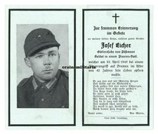 Orig sterbebild pionier - pionier, +