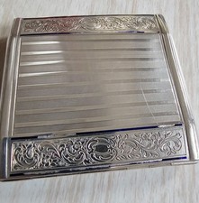 925er Silber Zigarettenetui, 122 g, innen vergoldet, Vintage