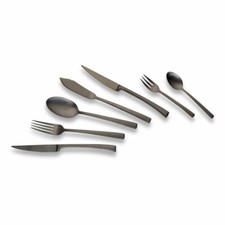 Echtwerk Tafelbesteck Essbesteck Besteck Set AVELINO 42lg Black Edition B-WARE 