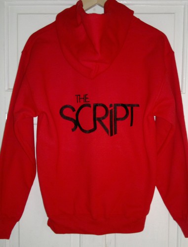 The script bestickter hoodie - script,