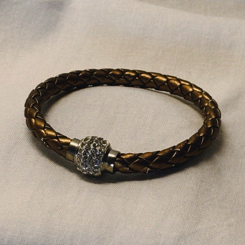 Braided bangle bracelet faux - bracelet,,