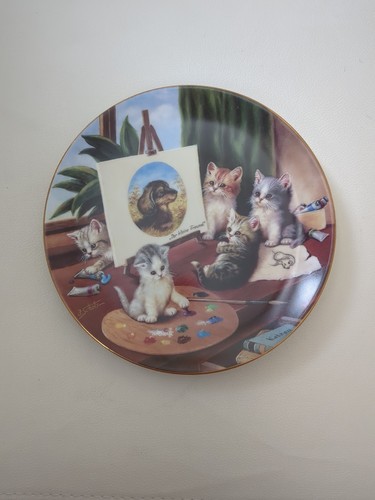 Kahla 1995 wandteller katzen - kahla,