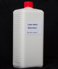 1Liter Naturlatex DICKFLÜSSIG Ammoniakfrei Semi Transprent Latexmilch Gummi