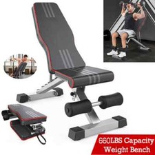 Hantelbank Trainingsbank Schrägbank Fitnessbank Klappbar Verstellbar Workout DE