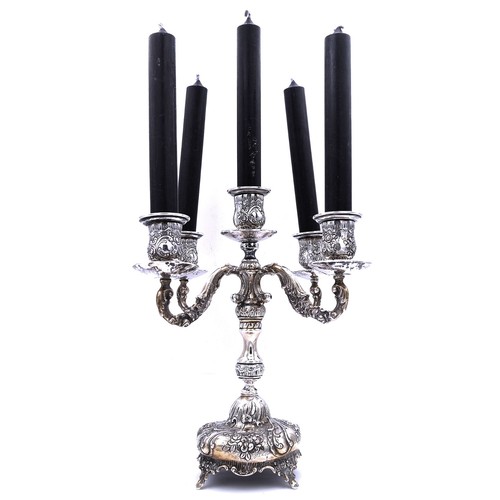Silber leuchter armiger - silber, 5-armiger