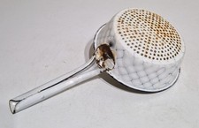 Schönes Emaille Sieb Stielsieb Durchschlag Netzemaille Nudelsieb Email