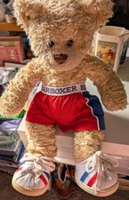 BÄR MIT UK ROT WEISS UND BLAU Boxershorts 15" und Adidas Style Turnschuhe 