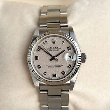 Rolex Datejust Medium 31mm Jubiläum Jubilee Silver Dial Ref: 68274 Automatik