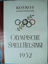 2x Kosmos Zigarettenbilder Sammelbilderalbum Olympische Spiele 1952 Helsinki