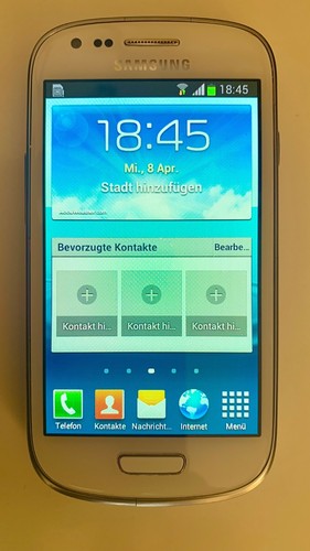 Weißes retro smartphone - weißes,