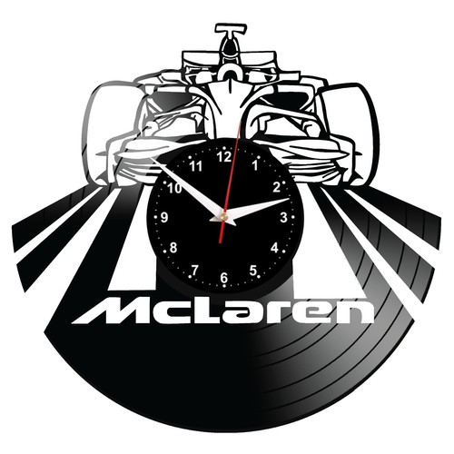 Mclaren formel vinyl - vinyl, wanduhr