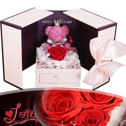 Rose moosbär geschenke - rose,