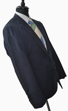 TOMMY HILFIGER Sakko -Cotton-Stretch- Gr. 48 (S) DUNKELBLAU sportlicher Blazer