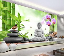Lila blüten buddha - 3d,