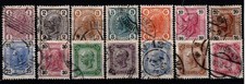 Österreich 1904: Kaiser Franz Joseph (ANK 105-118) gestempelt (ANK 40 €)