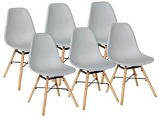 6erSet Stühle Esszimmerstühle Küche Stuhl 4 Farben Retro Kingpower YMS-6HUI