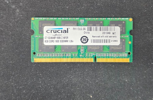 Crucial 8gb ddr3l - ddr3l, 1600mhz
