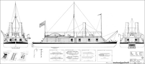 Uss cairo flusskanonenboot - cairo.,