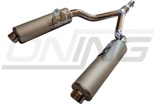 MARVING Auspuff paar Master verchromt + Aluhülle für Yamaha TDM 850 3VD 4TX 4CM