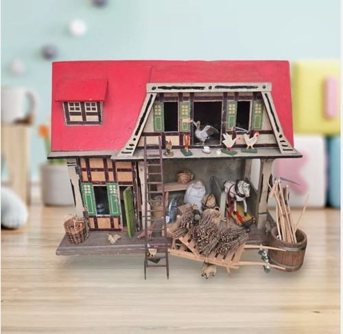 Seltener bauernhof aus holz - bauernhof,