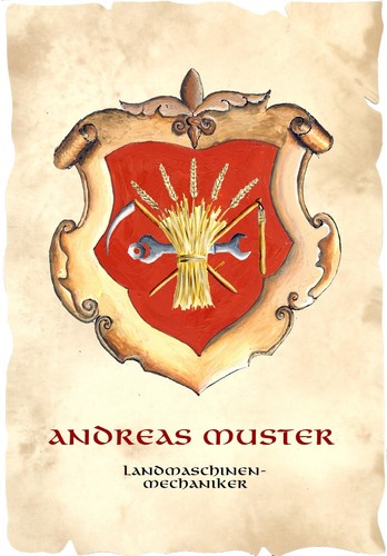 Wappen landmaschinenmechaniker - wappen,