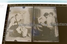 altes Glasnegativ - Mann Frau