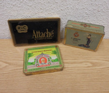 50er 3 Blechdosen Zigarren/Zigaretten Attache, Gibson Girl, Simon Arzt 50s
