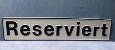 24275.  Blechschild  RESERVIERT    11,5 x 52 cm