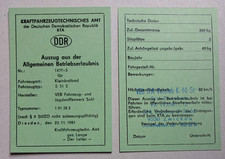 Simson KTA Papiere DDR S51 E