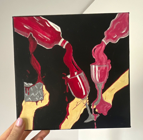 Acrylbild auf leinwand - acrylbild,