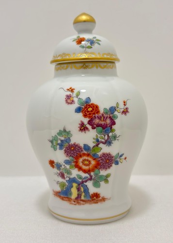 Meissen teedose indisch - teedose, blume