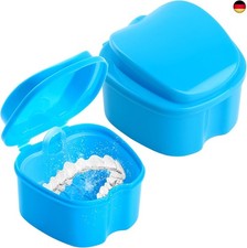 2 STK Gebissdose Zahnprothesendose, Zahnprothesen Behälter, Zahnprothese Box, 