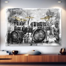 Leinwand Bild Schlagzeug Musik
