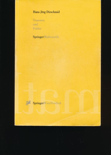 Tensoren und felder - tensoren,