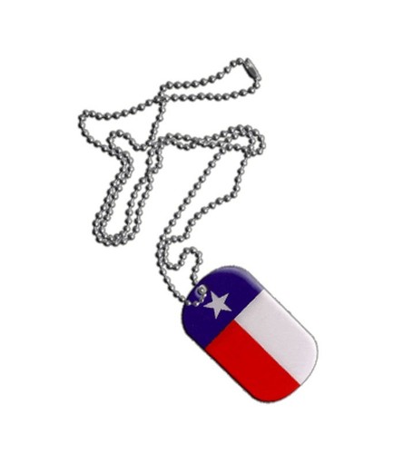 Dog tag fahne - flagge, texas
