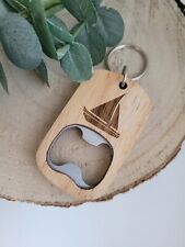 Holz Segelboot Anhänger | Segler Geschenk | Holz Flaschenöffner | Segelschiff