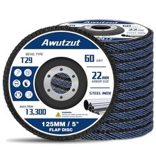 Fächerscheibe, Lamellenscheibe, Schleifscheibe 10 Stück 125 mm Korn 60