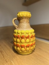 Vase Noppenvase Bay Keramik Mid Century 60 er - 70er Fat Lava  Vase Pottery