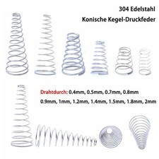 Kegelfeder drahtdurch - ab,